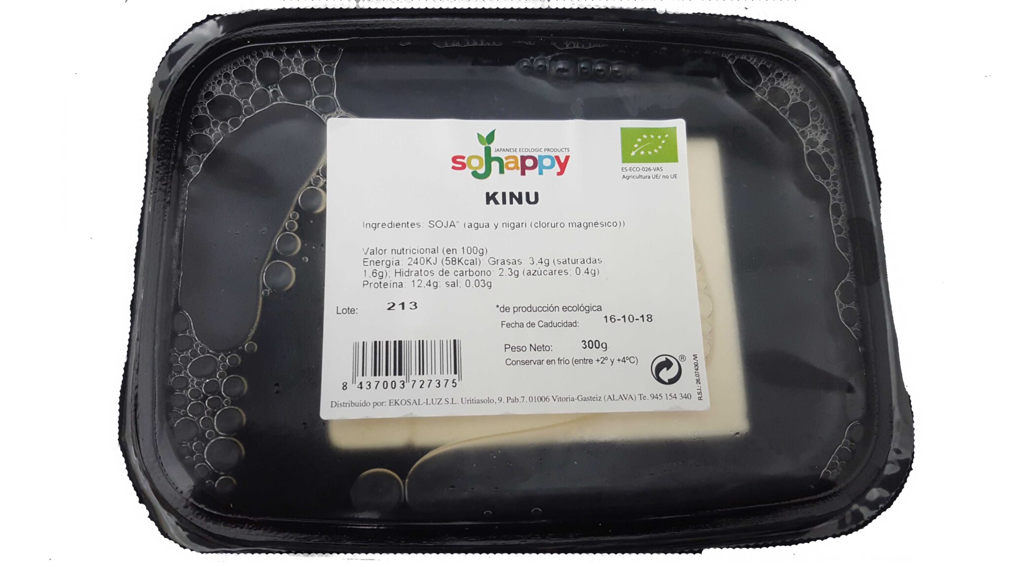 TOFU KINU A LA TRADICIÓN JAPONESA SEDA (ECOLÓGICO) Sojhappy