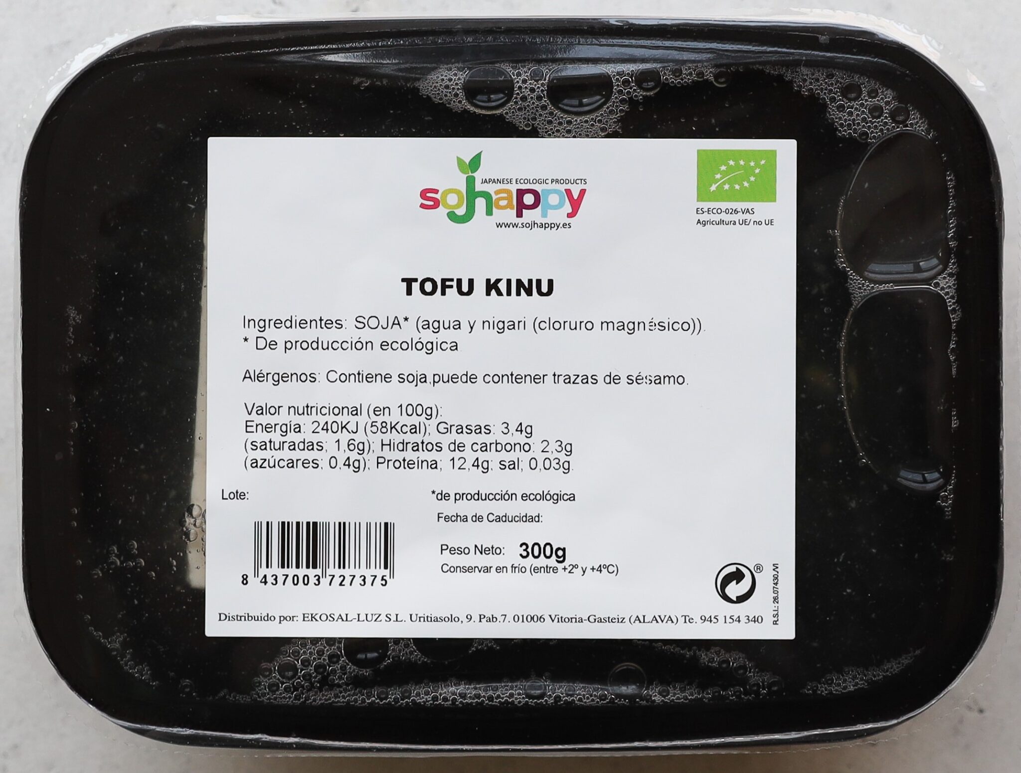 TOFU KINU A LA TRADICIÓN JAPONESA SEDA (ECOLÓGICO) Sojhappy