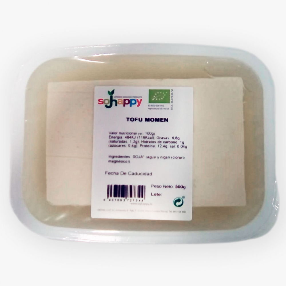 Momen tofu japonés (もめんとうふ) Sojhappy Japanese ecologic product